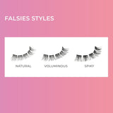 KISS  Falsies False Eyelashes, Lash Clusters, Natural', 12 Mm, Includes 20 Clusters, 1 Applicator, Contact Lens Friendly, Easy to Apply, Reusable Strip Lashes