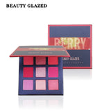 Beauty Glazed 9 Colors Eyeshadow Pallete Pink Yellow Glitter Shimmer Matte Eye Shadow Makeup Palette Cosmetic Waterproof Pigment