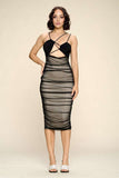 Fasheabe Curve Hugging Bodycon Midi Dress
