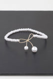 Faux Pearl Bow Bracelet