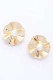 Faux Pearl Metal Earring