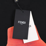 Fendi T-Shirt without Collar 'Black-Orange'