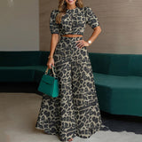 Printed Top & Trousers Two-Piece Suit