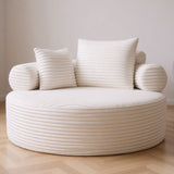 Round Sofa Bed with Memory Foam Sectional Couches