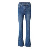 Flared High Waist Skinny Jeans