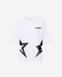 G West Womens Arch Logo Oversized Tee