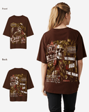 G West Womens Being Enlightened Acid Wash Premium Oversized Tee