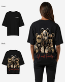 G West Womens Family Black Oversized Tee