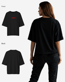 G West Womens Heavyweight Logo Wear Oversized T-Shirt