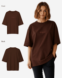 G West Womens Heavyweight Logo Wear Oversized T-Shirt