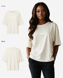 G West Womens Heavyweight Logo Wear Oversized T-Shirt