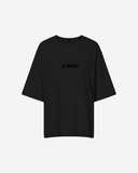 G West Womens Heavyweight Logo Wear Oversized T-Shirt