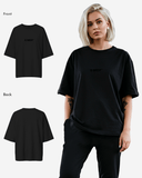 G West Womens Heavyweight Logo Wear Oversized T-Shirt