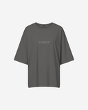 G West Womens Heavyweight Logo Wear Oversized T-Shirt