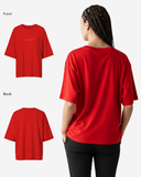 G West Womens Heavyweight Logo Wear Oversized T-Shirt