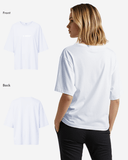 G West Womens Heavyweight Logo Wear Oversized T-Shirt