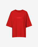 G West Womens Heavyweight Logo Wear Oversized T-Shirt