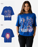 G West Womens Illuminated Soul Double Hit Premium Oversized Tee Front And Back Print