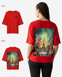 G West Womens In Paris Oversized T-Shirt