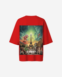 G West Womens In Paris Oversized T-Shirt