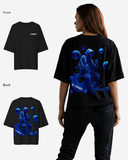 G West Womens Oversized Blue Man Tee