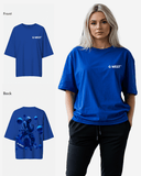 G West Womens Oversized Blue Man Tee