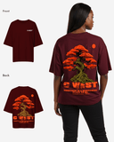 G West Womens Oversized Bonsai Tee