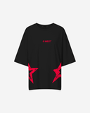 G West Womens Oversized Brooklyn Arch Logo Tee