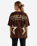 G West Womens Oversized Chicago Arch Logo Tee