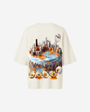 G West Womens OVERSIZED CHICAGO CAKE TEE