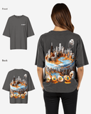 G West Womens OVERSIZED CHICAGO CAKE TEE