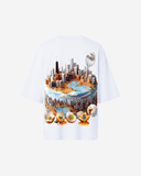 G West Womens OVERSIZED CHICAGO CAKE TEE