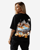 G West Womens OVERSIZED CHICAGO CAKE TEE
