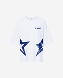 G West Womens Oversized Dallas Logo Tee