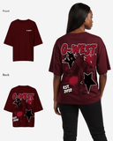 G West Womens Oversized Dazzling Dynamo Tee