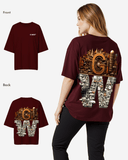 G West Womens OVERSIZED DETROIT MOTORCITY T-SHIRT