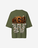 G West Womens OVERSIZED DETROIT MOTORCITY T-SHIRT