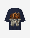 G West Womens OVERSIZED DETROIT MOTORCITY T-SHIRT