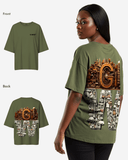 G West Womens OVERSIZED DETROIT MOTORCITY T-SHIRT