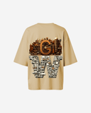 G West Womens OVERSIZED DETROIT MOTORCITY T-SHIRT