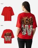 G West Womens OVERSIZED DETROIT MOTORCITY T-SHIRT