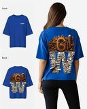 G West Womens OVERSIZED DETROIT MOTORCITY T-SHIRT