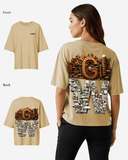 G West Womens OVERSIZED DETROIT MOTORCITY T-SHIRT