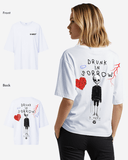 G West Womens Oversized Drunk In Sorrow Tee
