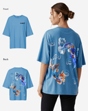 G West Womens Oversized Fish Lifestyle T Shirt