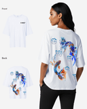 G West Womens Oversized Fish Lifestyle T Shirt