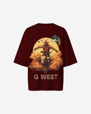 G West Womens Oversized Houston Rodeo T-Shirt