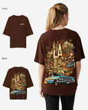 G West Womens Oversized La Culture Tee