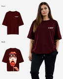 G West Womens Oversized Lollipop Mushroom Oversized Tee