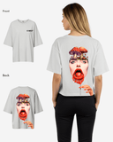 G West Womens Oversized Lollipop Mushroom Oversized Tee